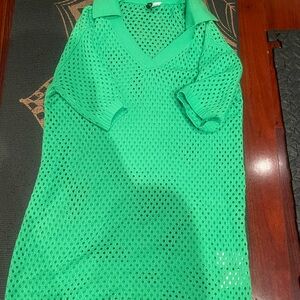 H&M Green Knit Tunic Top